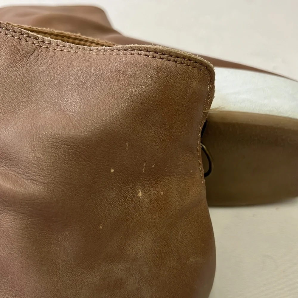 Beek Jager High Top Sneaker Bootie Brown Leather Women's Size 7.5 US